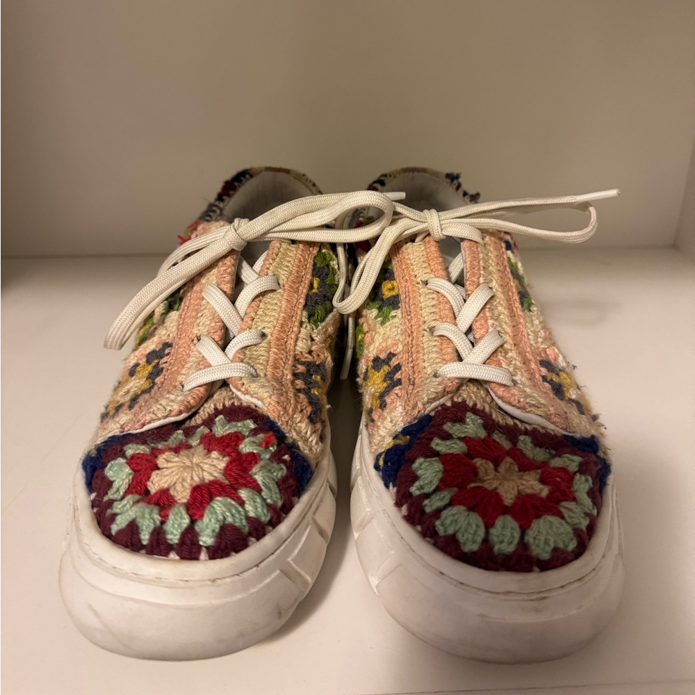 Free People Crochet Sneakers